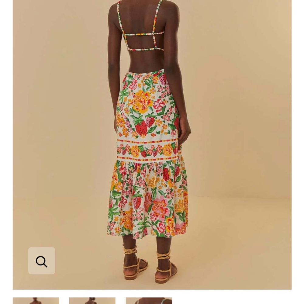 FARM Rio Colorful Floral Midi Dress - Picture 2 of 4